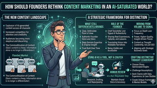 How should founders rethink content marketing in an AI-saturated world? Chedir Content Writing Services