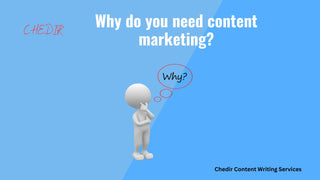 Why do you need content marketing?  Chedir Content Writing Services