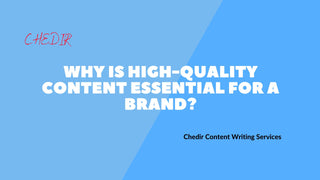 Why is high-quality content essential for a brand?