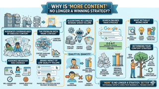 Why is “more content” no longer a winning strategy? Chedir Content Writing Services